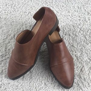 Flat Brown Slip Ons